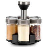 2-in-1 Rotating Spice Rack Organizer